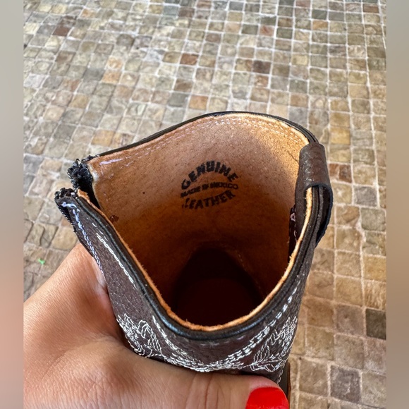 Boy/girl boots 100% leather made in Mexico - Picture 4 of 9